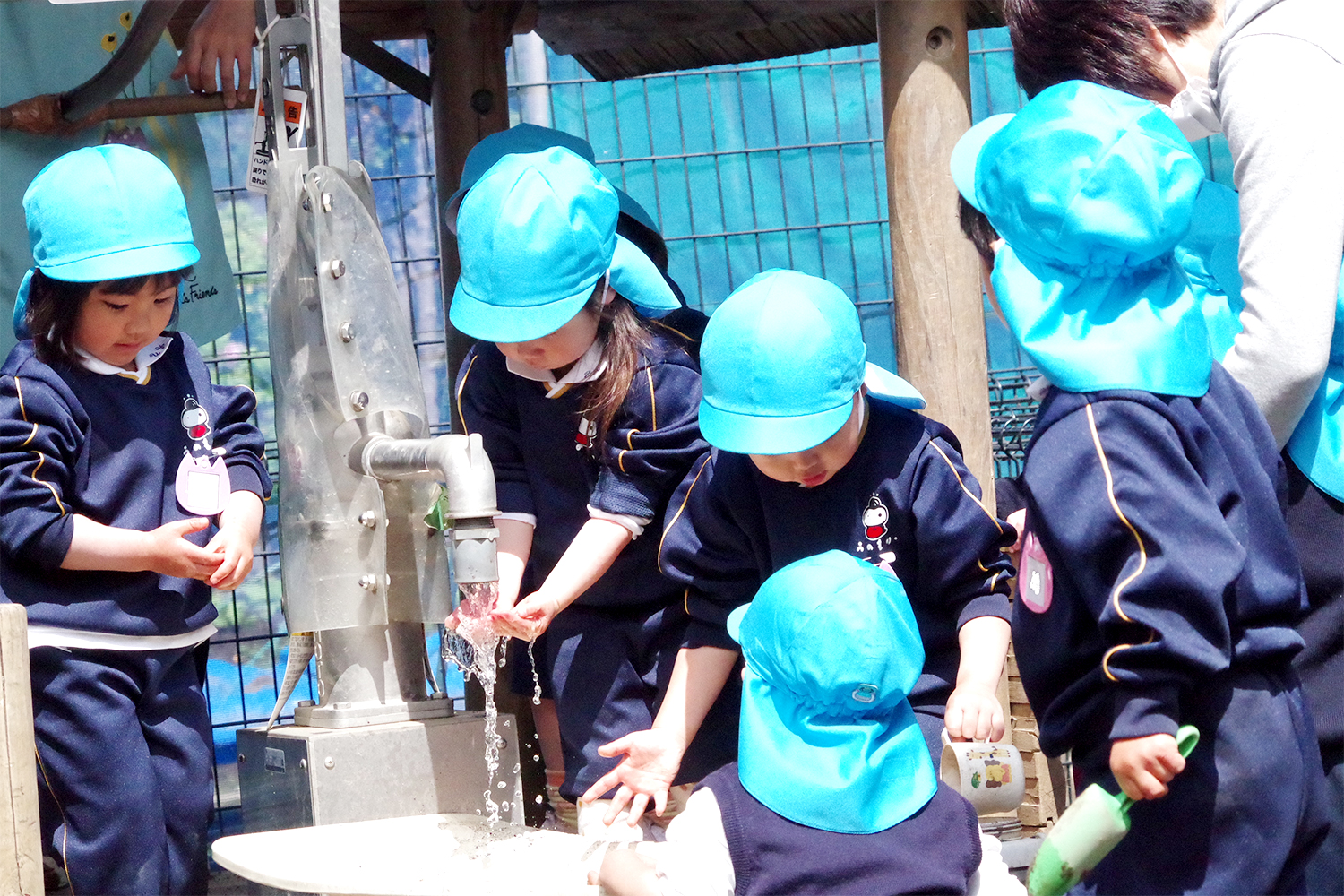 砂場の足洗い場